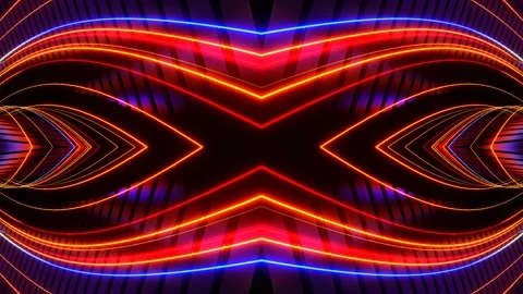 Multicolor Space Energy in Frame Kaleidoscope Background VJ Loop in 4K Stock Footage 333963749