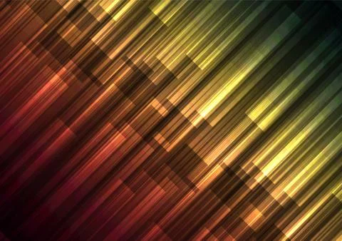 Multicolor speed bar overlap in dark background Stock Illustration
