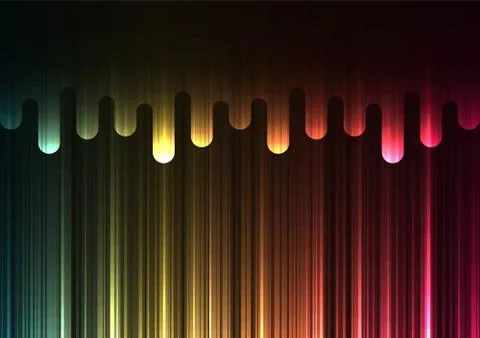 Multicolor speed melt overlap abstract background Stock Illustration