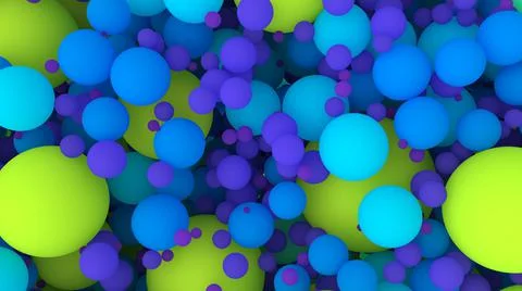 Multicolor Spheres Background Иллюстрация