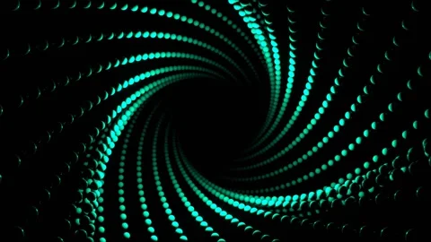Multicolor Spiral of Balls Background VJ Loop in 4K Stock Footage 264515444