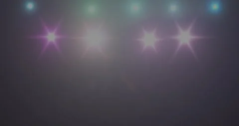 Multicolor spot lights on disco floor, fun and entertainment concept Stock Footage 285396885