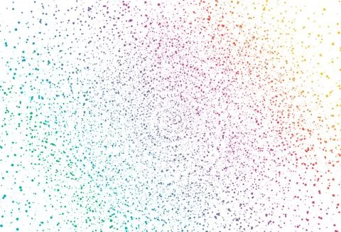 Multicolor spot splash circle, orbit vector illustration template. Stars galaxy Stock Illustration