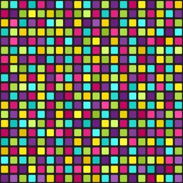 Multicolor square pattern. Seamless vector geometric background Illustrazione stock