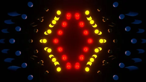 Multicolor Stage Strobe Lights Background VJ Loop in 4K Stock Footage 297208143