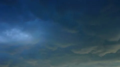 Multicolor storm clouds, time-lapse Video stock 11128529