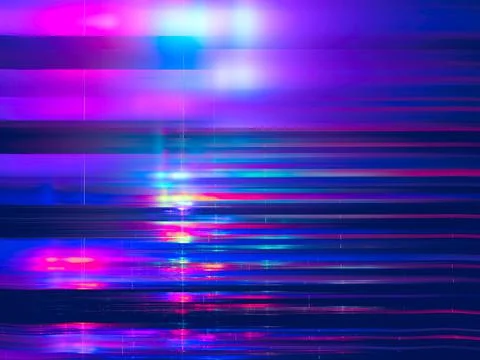 Multicolor striped background with metallic glitter - abstract illustration Stock Illustration