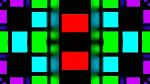 Multicolor Strobe Lights System Kaleidoscope Background VJ Loop in 4K Stock Footage 336482217