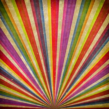 Multicolor Sunbeams grudge background Stock Illustration