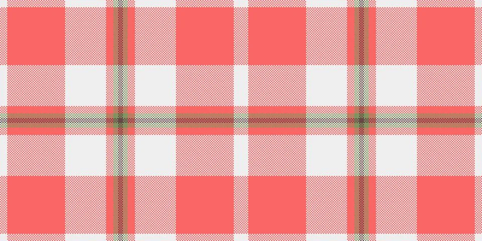 Multicolor texture tartan pattern, sofa check plaid vector. Commercial seam.. Illustrazione stock