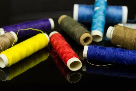 Multicolor thread Stock Photos