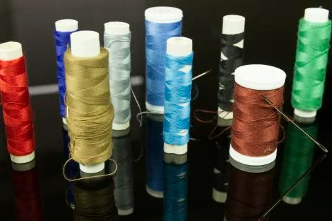 Multicolor thread Stock Photos