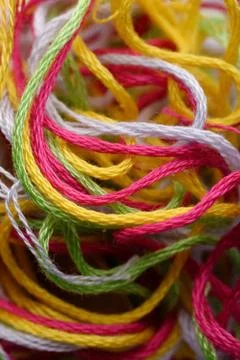 Multicolor threads Stock Photos