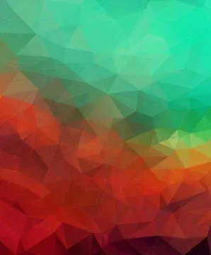 Multicolor triangle mosaic background Stock Illustration