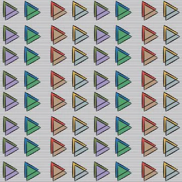 Multicolor Triangles Stock-Illustration