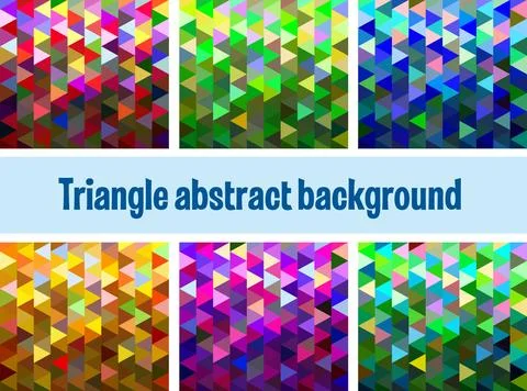 Multicolor triangular mesh Stock Illustration