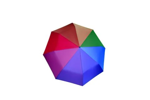 Multicolor umbrella. Stock Illustration