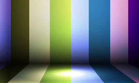 Multicolor vertical striped pattern. Colorful stage vintage background. Stock Illustration