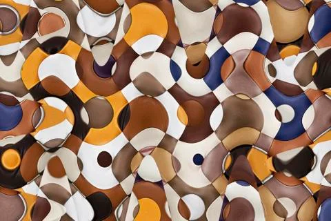 Multicolor wavy background Stock Photos