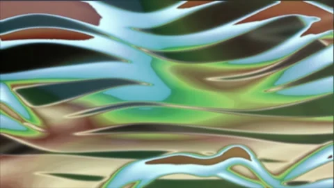 Multicolor wiggling strips blurry background Stock Footage 204740324