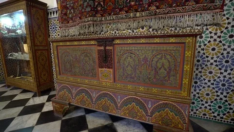 Multicolor woodwork Stock Footage 123421896