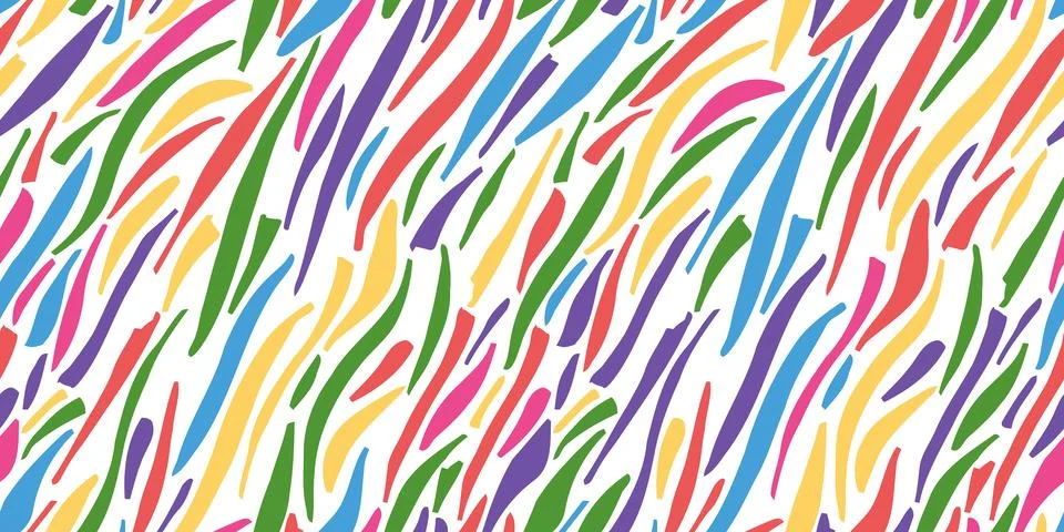 Multicolor zebra print skin vector illustration design. Illustrazione stock