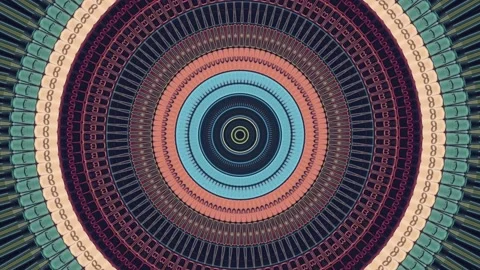 Multicolored abstract background and movement with kaleidoscope effect. Media Video stock 150409062