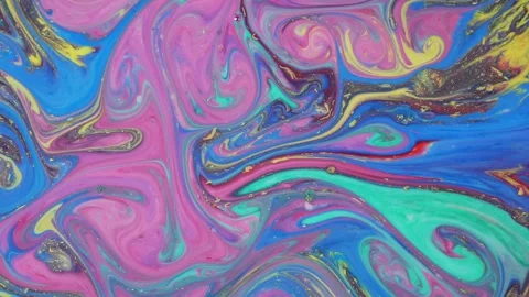 Multicolored abstract background based on blue, red, green and yellow paint 動画素材 133343580