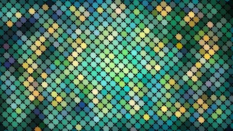 Multicolored abstract background of blue squares, rhombuses, rectangles tiles Illustrazione stock
