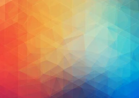 Multicolored Abstract background with gradient triangle shapes Stock Illustration