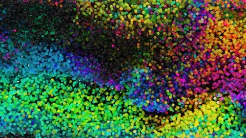 Multicolored abstract background (liquid particle system) Stock Footage 291585243