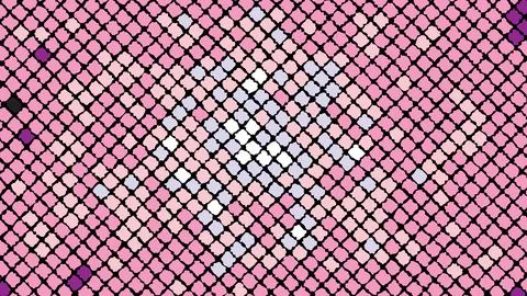 Multicolored abstract background of violet pink squares, rhombuses, rectangle Stock Illustration