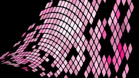 Multicolored abstract background of violet pink squares, rhombuses, rectangle Stock Illustration