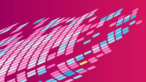 Multicolored abstract background of violet pink squares, rhombuses, rectangle Stock Illustration
