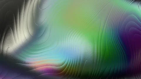 Multicolored abstract background with wavy lines and gradient colors of gre.. Stock Illustration