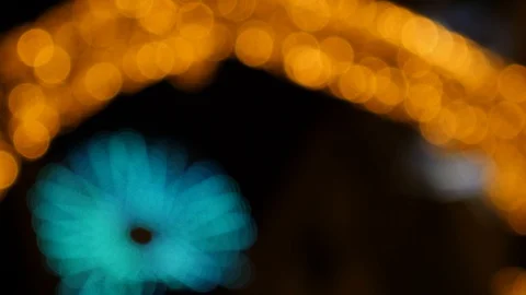 Multicolored abstract blurred  lights bokeh background Video stock 121101091