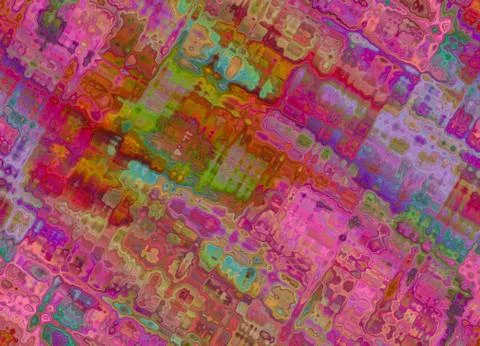 Multicolored abstract chaos blurry pattern. Comic background. Stock Illustration