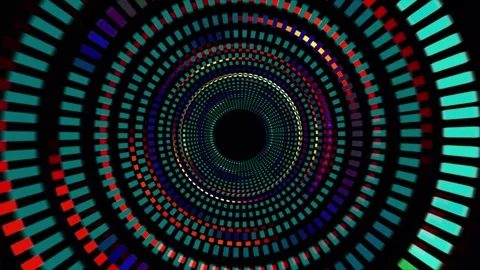 Multicolored abstract circular swirling animated background. Abstract rotat.. Stock Footage 295194588