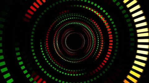 Multicolored abstract circular swirling line background. Round Circling Abs.. Video stock 290855922