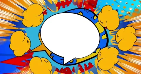 Multicolored Abstract Comic Book Backdrop Animation Stock Footage 169063905