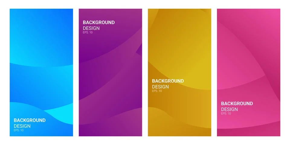 Multicolored abstract fluid gradient wallpaper background Stock Illustration