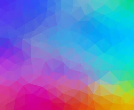 Multicolored abstract geometric background with triangular polygons Stock-Illustration