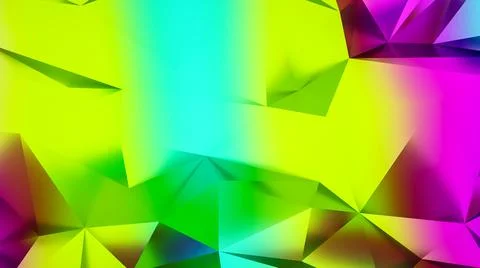 Multicolored abstract low poly background. 3d render illustration Stock Illustration