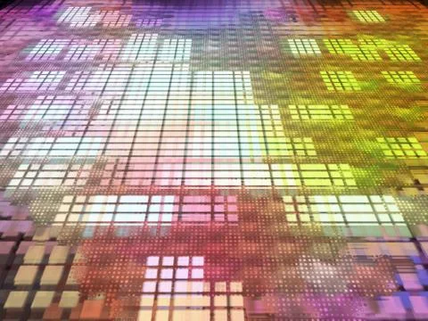 Multicolored abstract matrix background. Illustrazione stock