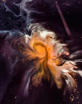 Multicolored Abstract Painting Stock Photos
