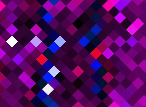 Multicolored abstract pixel pattern. Comic background. Stock Illustration