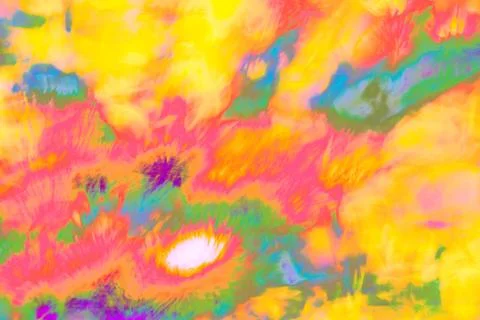 Multicolored abstract psychedelic picture Stock Illustration