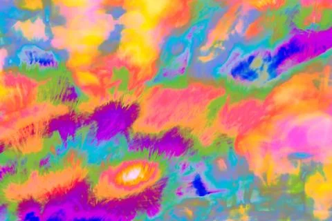 Multicolored abstract psychedelic picture Stock Photos