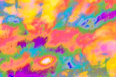 Multicolored abstract psychedelic picture Stock Photos