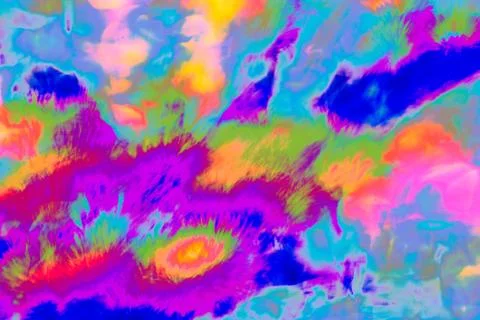 Multicolored abstract psychedelic picture Stock Photos